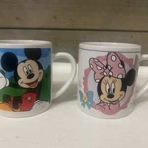 Disney Mickey and Minnie Mouse Mug Pair - Blue and Pink